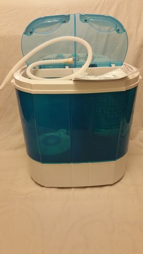 TWIN TUB MINI DORM PORTABLE WASHING MACHINE DRYER LAUNDRY COMPACT WASHER CAMPING - Picture 2 of 7