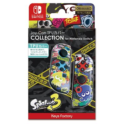 Nintendo Switch Splatoon 3 Type-A Joy Con TPU Cover Licensed Products Japan New