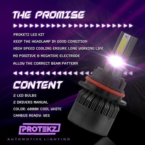 Protekz LED Headlight Kit 2 Bulbs CREE H4 6K for 2016-2019 Mini Cooper Clubman - Picture 10 of 12