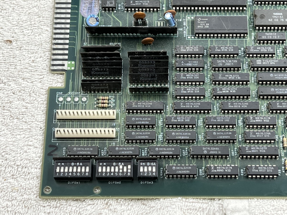 TMNT Teenage Mutant Ninja Turtles Hero Konami Arcade PCB TMNT Teenage Mutant Ninja Turtles Hero Konami Arcade PCB