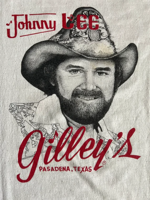 Retro Concert Texas Johnny Lee Shirt Short Sleeve White Unisex S-5XL