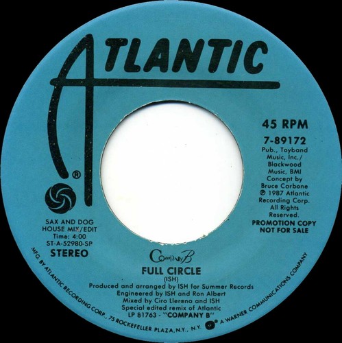 COMPANY B Full Circle (1987 U.S. Double Side A Promo 7inch) - Bild 2 von 3
