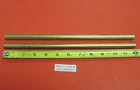2 Pieces 1/2" C360 BRASS SOLID ROUND ROD 12" long New Lathe Bar Stock 1/2 Hard