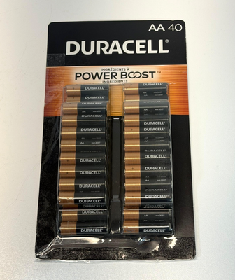 #ad Duracell Power Boost AA Alkaline Batteries Pack of 40 $26.00
