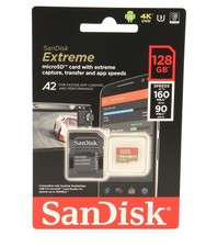 SanDisk Extreme 128GB 160MD/s UHS-I MicroSDXC Memory Card with SD Adapter NW