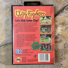 Clay Fighter Case & Cartridge - Sega Genesis