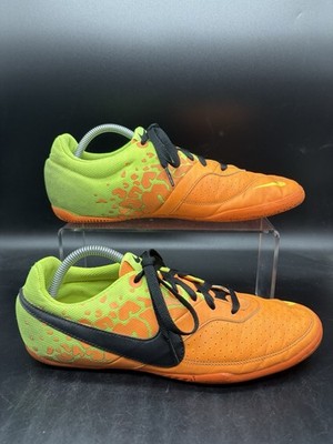 Nike Elastico II Indoor Soccer Futbal Shoes Mens Size 10.5 Orange Yellow