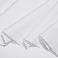 Hudson Park Italian Cotton Percale QUEEN Sheet Set with Extra Deep Flat. White