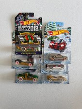 Hot Wheels 2017 Holiday New years SERIES COMPLETE SET OF 6 BL3