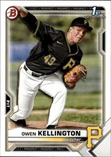 2021 Bowman Draft #BD-120 Owen Kellington Pittsburgh Pirates