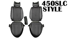 Fits Mercedes Benz R107 1972-80 450slc Black Vinyl Seat Covers Fits Mercedes Benz R107 1972-80 450slc Black Vinyl Seat Covers