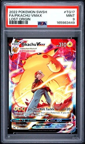 Pikachu VMAX graded PSA 9 for sale on eBay