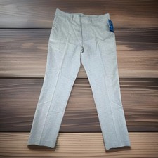 NEW Perry Ellis Portfolio Natural Linen Blend Men's Pants Sz 34x30 Slim Fit 95