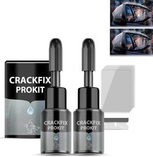 2pcs Crack Fix Pro Kit Windshield Crack Repair Fluid Kit Windshield Repair Car C
