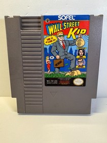 Wall Street Kid (Nintendo NES, 1990) Authentic. GREAT LABELS! Tested.
