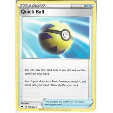 179/202 Quick Ball : Uncommon Card : Sword & Shield Base Set : Pokemon TCG