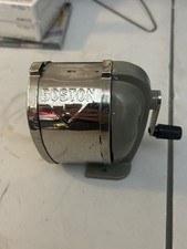 Vintage Boston Model L Pencil Sharpener Wall Desk Mounted Hand Crank Single Hole