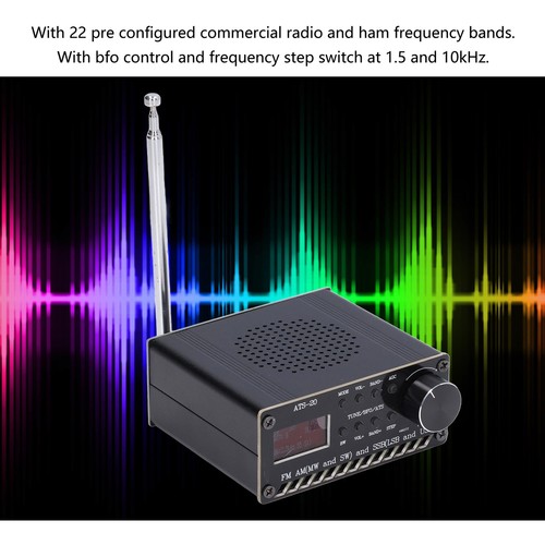 Radio Full Band Receiver DSP FM AM SSB Si4732 Portable Rechargeable With - Picture 14 of 22