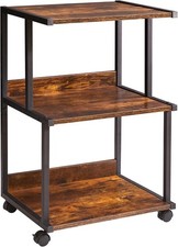 Printer Stand with Storage Shelf 3 Tier Printer Table with Wheels Printer Cart