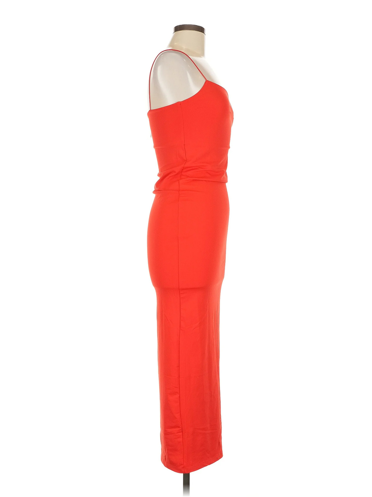 Zara Women Orange Cocktail Dress M thumbnail 3
