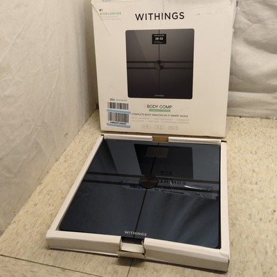 Withings - Body Comp Complete Body Analysis Smart Wi-Fi Scale - Black