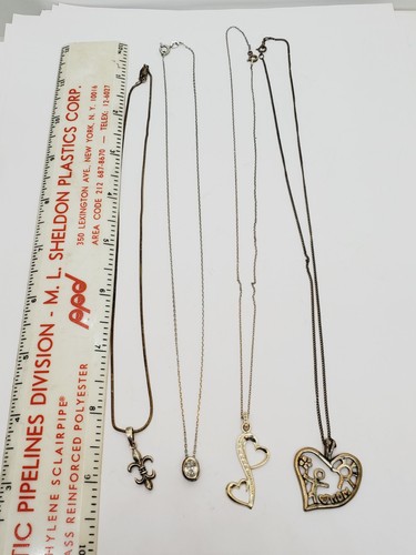 Vintage Konvolut 4 Sterling Silber 925 Kette Halskette Konvolut (60) - Bild 10 von 10