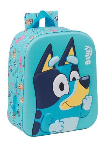SAFTA Sac à dos enfant avec design 3D BLUEY 27 CM 23X1,5X32 | eBay