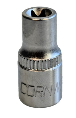 Cornwell Tools CBSE70 E7 TORX External Star Shallow Socket 1/4'' Drive Chrome