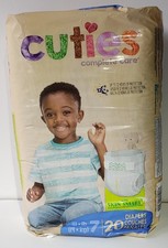 CUTIES COMPLETE CARE Disposable Diapers  size 7  41 Lbs  Package of 20