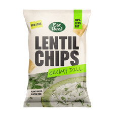 Eat Real Lentil Chips Creamy Dill 10x95g Gluten Free Vegan