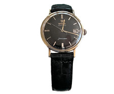 Omega Seamaster Automatic -14K GF -Black Dial- Mens Watch