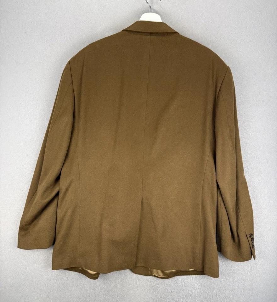 Haspel Blazer Sport Coat Jacket Mens 48R Brown 100% Cashmere Two Button Lined - Image 2 of 4