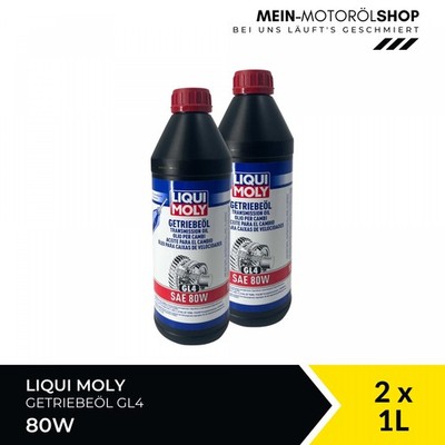 Liqui Moly Getriebeöl GL4 SAE 80W MB 235.10 MIL-L 2105 MAN 2x1 Liter = 2 Liter
