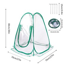 T- Greenhouse Mini Plant Cover Pop Up PVC Greenhouses Backyard Protecting For