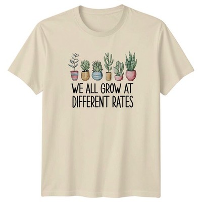 Wir alle wachsen an verschiedenen T-Shirt Zimmerpflanzen Gartenarbeit Geschenk für Sie und Ihn