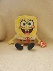 Ty Beanie Baby - SPONGEBOB SQUAREPANTS Viacom 2004 Vintage Plush New W Tags 8"