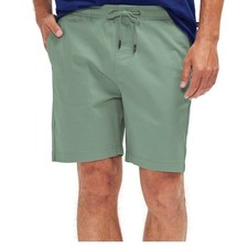 Gap Men's Shorts XL Stretch Twill Pull On Drawstring Elastic Waist Short Green