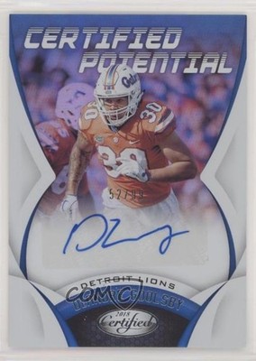 2018 Certified Potential Signatures 52/99 DeAndre Goolsby Rookie Auto RC 0c6