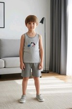 Boys Short Sets Lot Of 7 Each Set Have Different Graphics Size 12 Months