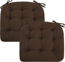 Seat Pad for Dining Chair Set of 2, 7cm Thick Kitchen Garden Chair Cushions Tur