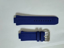 Men's  Swiss Legend Throttle SL-30025-03 Silicone/Rubber Blue band strap