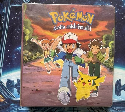 Pokémon Vintage Binder Ash 1999 Pikachu Brock Misty Nintendo RH &Regular Cards