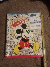 DISNEY Mickey Mouse PHOTO ALBUM Scrapbook REFILLABLE BINDER Folder HOLSON VTG