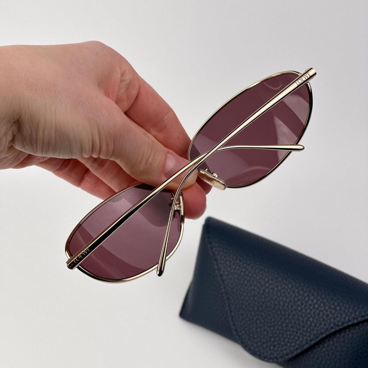 New! Loewe LW40164U 32U Sky Slim Metal Frame Sunglasses Purple Lenses Authentic s-l1200.jpg main image 2