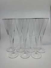 Riedel Platinum Trim Fluted Champagne Glasses...