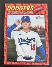 2026 Topps Heritage Orange 77th  ANNIVERSARY /77 Yoshinobu Yamamoto Dodgers