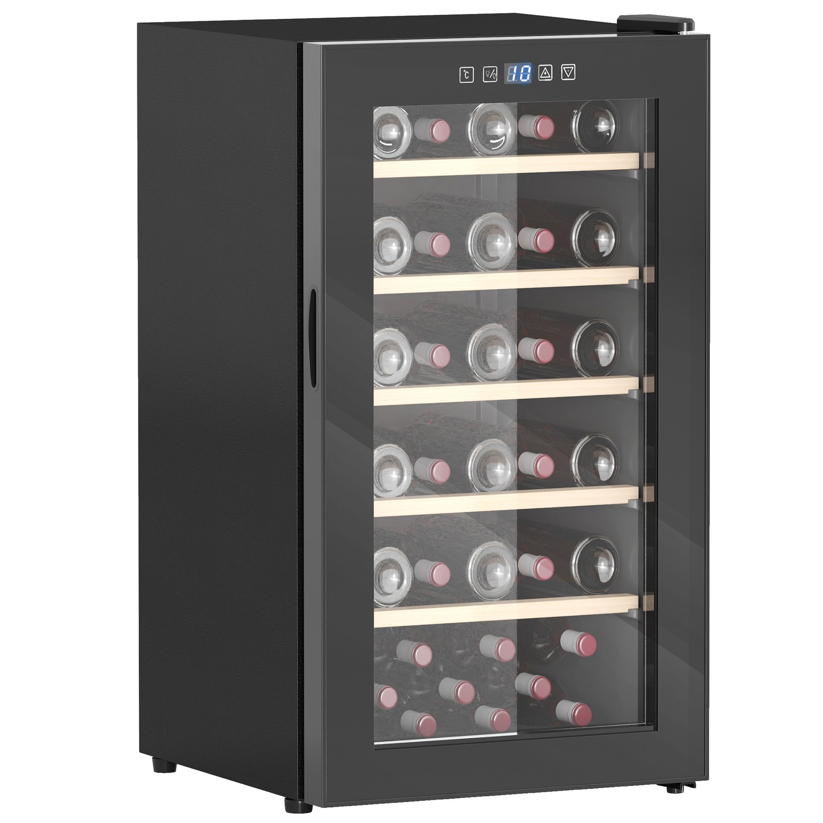 HOMCOM 41 Bottle Wine Cooler Fridge Freestanding Wine Refrigerator
