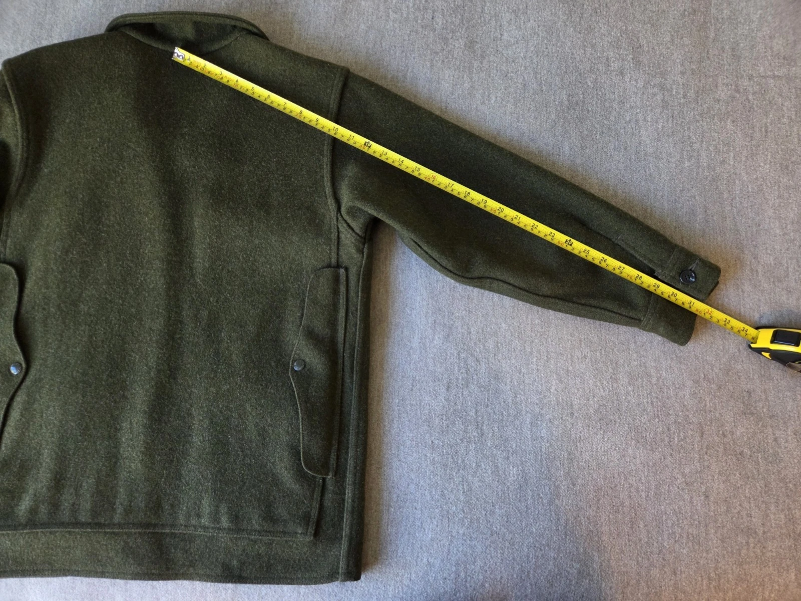 Filson Mackinaw Wool Cruiser Jacket | Size 40 | Forest Green | MSRP $599 | MiUSA - product detail image 16