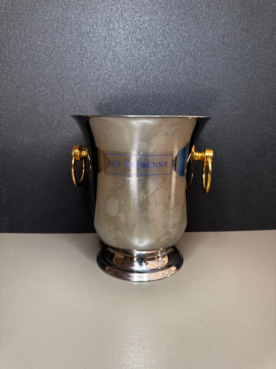 Seau à champagne inox et anses dorées marque Goldstar TBE (Gebraucht