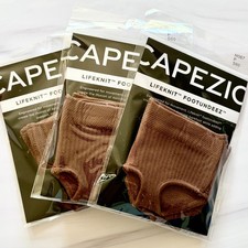Capezio FootUndeez Lifeknit Dance Paws Petite P H067 Nude Brown Lot of 3